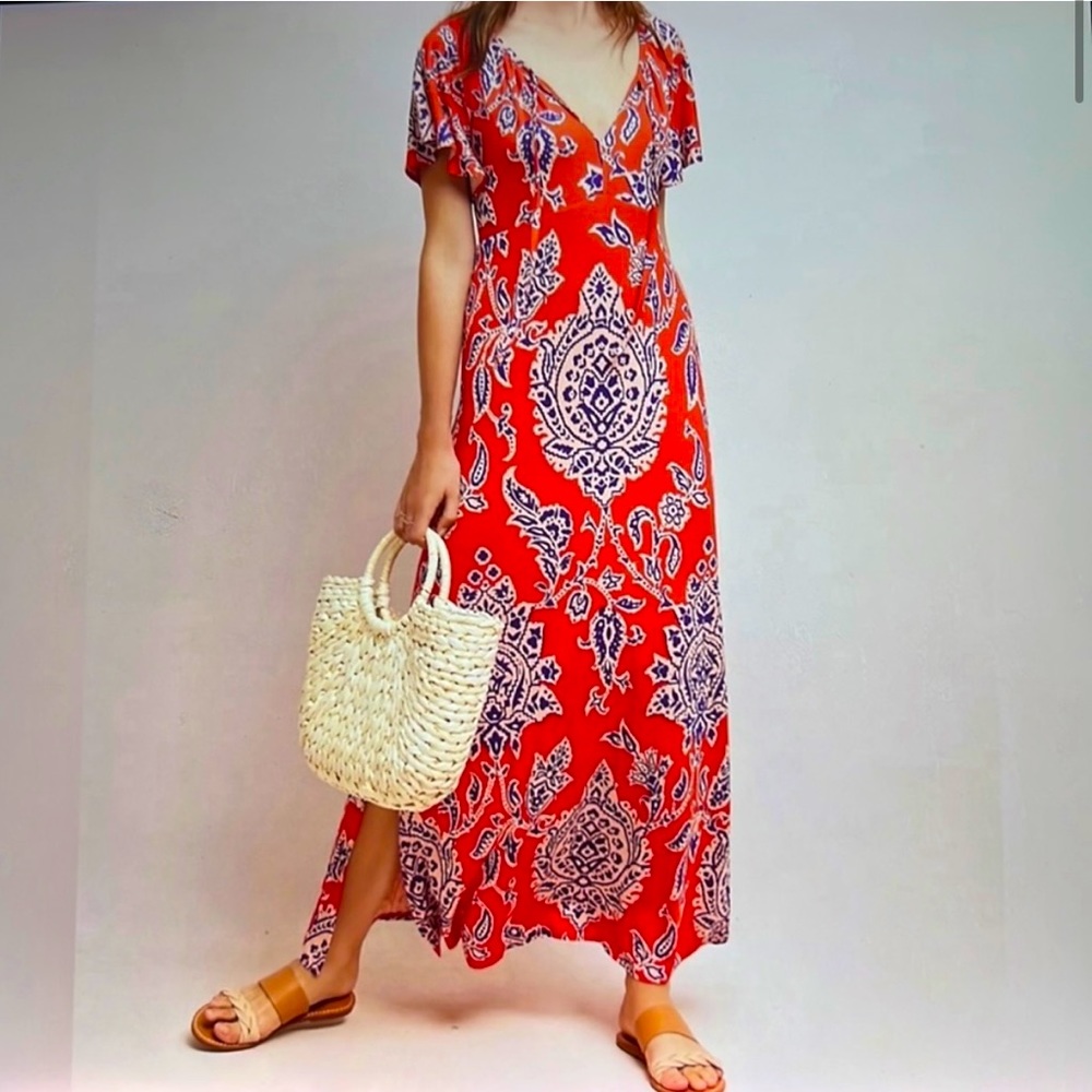 ANTHROPOLOGY AKEMI +KIN CORREIA MOTIF
DRESS SIZE M